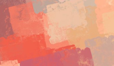 Soyut arka plan sanatı. 2D çizim. Etkileyici yağlı boya resim. Tuvalde fırça darbeleri. Modern sanat. Çok renkli arkaplan. Çağdaş sanat. İfade. Sanatsal dijital palet.