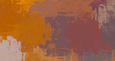 Soyut arka plan sanatı. 2D çizim. Etkileyici yağlı boya resim. Tuvalde fırça darbeleri. Modern sanat. Çok renkli arkaplan. Çağdaş sanat. İfade. Sanatsal dijital palet.