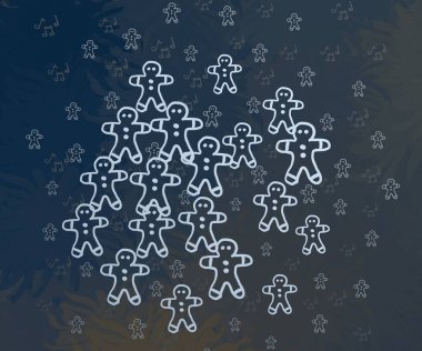 Kopya alanı için soyut noel arkaplanı, yeni yıl konsepti 