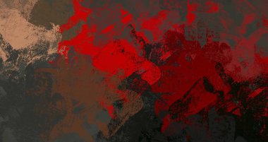 Soyut arka plan sanatı. 2D çizim. Etkileyici yağlı boya resim. Tuvalde fırça darbeleri. Modern sanat. Çok renkli arkaplan. Çağdaş sanat. İfade. Sanatsal dijital palet.