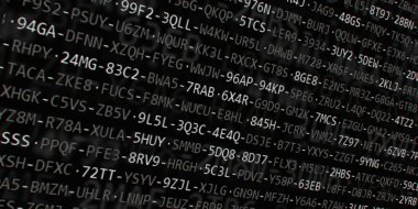 Yazılım geliştirici programlama kodu. Soyut modern sanal bilgisayar senaryosu. Masaüstü ekranında yazılım geliştirici programcının çalışması 