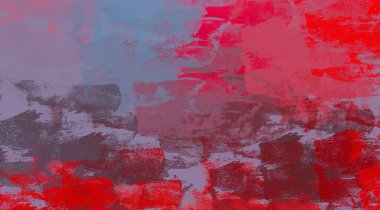 Soyut arka plan sanatı. 2D çizim. Etkileyici yağlı boya resim. Tuvalde fırça darbeleri. Modern sanat. Çok renkli arkaplan. Çağdaş sanat. İfade. Sanatsal dijital palet.