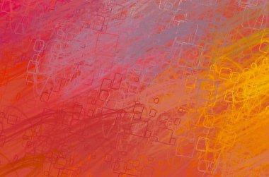 Soyut arka plan sanatı. 2D çizim. Etkileyici yağlı boya resim. Tuvalde fırça darbeleri. Modern sanat. Çok renkli arkaplan. Çağdaş sanat. İfade. Sanatsal dijital palet.