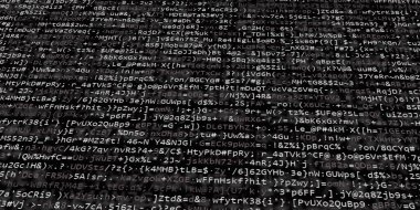 Yazılım geliştirici programlama kodu. Soyut modern sanal bilgisayar senaryosu. Masaüstü ekranında yazılım geliştirici programcının çalışması 