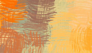 Soyut arka plan sanatı. 2D çizim. Etkileyici yağlı boya resim. Tuvalde fırça darbeleri. Modern sanat. Çok renkli arkaplan. Çağdaş sanat. İfade. Sanatsal dijital palet.