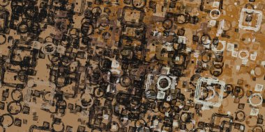 Soyut arka plan sanatı. 2D çizim. Etkileyici yağlı boya resim. Tuvalde fırça darbeleri. Modern sanat. Çok renkli arkaplan. Çağdaş sanat. İfade. Sanatsal dijital palet.