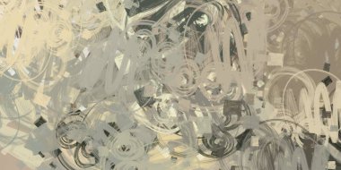 Soyut arka plan sanatı. 2D çizim. Etkileyici yağlı boya resim. Tuvalde fırça darbeleri. Modern sanat. Çok renkli arkaplan. Çağdaş sanat. İfade. Sanatsal dijital palet.