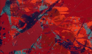 Soyut arka plan sanatı. 2D çizim. Etkileyici yağlı boya resim. Tuvalde fırça darbeleri. Modern sanat. Çok renkli arkaplan. Çağdaş sanat. İfade. Sanatsal dijital palet.