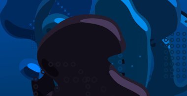 Soyut arka plan sanatı. 3 boyutlu illüstrasyon. Çok renkli arkaplan. Çağdaş sanat. Sanatsal dijital palet.