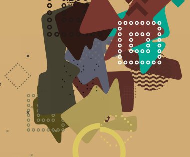 Soyut arka plan sanatı. 3 boyutlu illüstrasyon. Çok renkli arkaplan. Çağdaş sanat. Sanatsal dijital palet.