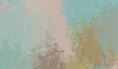 Soyut arka plan sanatı. 2D çizim. Etkileyici yağlı boya resim. Tuvalde fırça darbeleri. Modern sanat. Çok renkli arkaplan. Çağdaş sanat. İfade. Sanatsal dijital palet.
