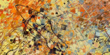 Soyut arka plan sanatı. 2D çizim. Etkileyici yağlı boya resim. Tuvalde fırça darbeleri. Modern sanat. Çok renkli arkaplan. Çağdaş sanat. İfade. Sanatsal dijital palet.