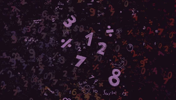 Math Ilustración Abstract Background Numbers Copy Space — Foto de Stock