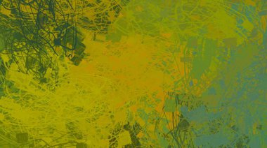 Soyut arka plan sanatı. 2D çizim. Etkileyici yağlı boya resim. Tuvalde fırça darbeleri. Modern sanat. Çok renkli arkaplan. Çağdaş sanat. İfade. Sanatsal dijital palet.