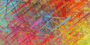 Soyut arka plan sanatı. 2D çizim. Etkileyici yağlı boya resim. Tuvalde fırça darbeleri. Modern sanat. Çok renkli arkaplan. Çağdaş sanat. İfade. Sanatsal dijital palet.