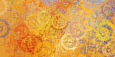 Soyut arka plan sanatı. 2D çizim. Etkileyici yağlı boya resim. Tuvalde fırça darbeleri. Modern sanat. Çok renkli arkaplan. Çağdaş sanat. İfade. Sanatsal dijital palet.