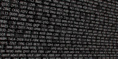 Yazılım geliştirici programlama kodu. Soyut modern sanal bilgisayar senaryosu. Masaüstü ekranında yazılım geliştirici programcının çalışması 