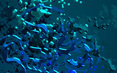 Soyut arka plan sanatı. 3 boyutlu illüstrasyon. Tuvalde fırça darbeleri. Çok renkli arkaplan. Çağdaş sanat. Sanatsal dijital palet.