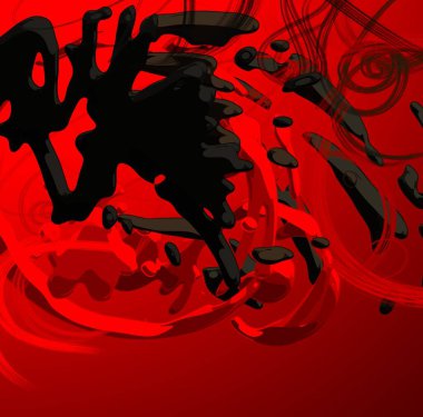 Soyut arka plan sanatı. 3 boyutlu illüstrasyon. Tuvalde fırça darbeleri. Çok renkli arkaplan. Çağdaş sanat. Sanatsal dijital palet.