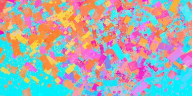 Soyut arka plan sanatı. 2D çizim. Etkileyici yağlı boya resim. Tuvalde fırça darbeleri. Modern sanat. Çok renkli arkaplan. Çağdaş sanat. İfade. Sanatsal dijital palet.