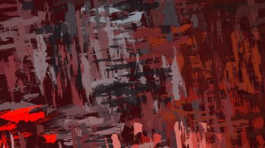 Soyut arka plan sanatı. 2D çizim. Etkileyici yağlı boya resim. Tuvalde fırça darbeleri. Modern sanat. Çok renkli arkaplan. Çağdaş sanat. İfade. Sanatsal dijital palet.