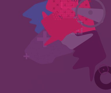 Soyut arka plan sanatı. 3 boyutlu illüstrasyon. Çok renkli arkaplan. Çağdaş sanat. Sanatsal dijital palet.