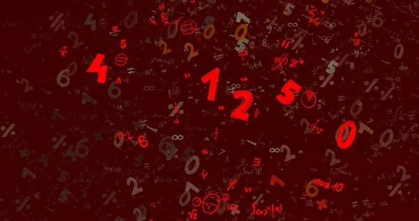 Math Ilustración Abstract Background Numbers Copy Space —  Fotos de Stock