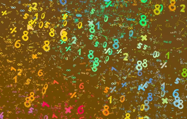 Matemática Ilustração Fundo Abstrato Com Números Espaço Cópia — Fotografia de Stock