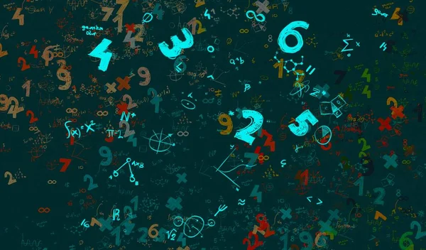 Math Ilustración Abstract Background Numbers Copy Space —  Fotos de Stock