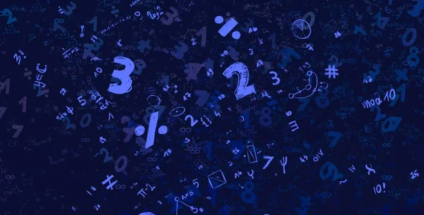 수학이요 숫자의 추상적 — 스톡 사진