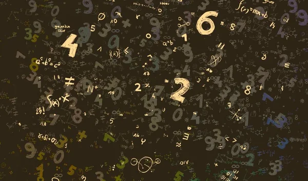 Math Ilustración Abstract Background Numbers Copy Space — Foto de Stock