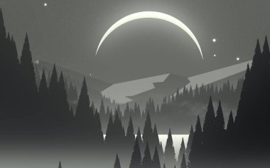 soyut sis dağları fotokopi alanı, doğal arkaplan