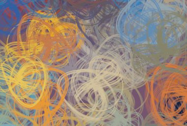 Soyut arka plan sanatı. 2D çizim. Etkileyici yağlı boya resim. Tuvalde fırça darbeleri. Modern sanat. Çok renkli arkaplan. Çağdaş sanat. İfade. Sanatsal dijital palet.