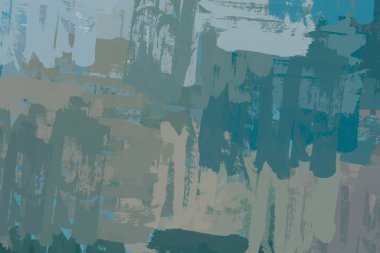 Soyut arka plan sanatı. 2D çizim. Etkileyici yağlı boya resim. Tuvalde fırça darbeleri. Modern sanat. Çok renkli arkaplan. Çağdaş sanat. İfade. Sanatsal dijital palet.