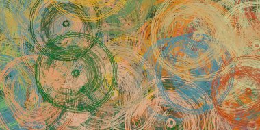 Soyut arka plan sanatı. 2D çizim. Etkileyici yağlı boya resim. Tuvalde fırça darbeleri. Modern sanat. Çok renkli arkaplan. Çağdaş sanat. İfade. Sanatsal dijital palet.