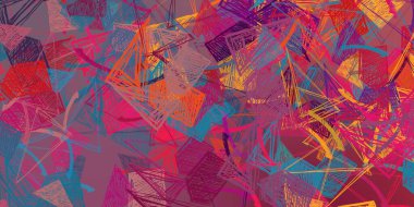 Soyut arka plan sanatı. 2D çizim. Etkileyici yağlı boya resim. Tuvalde fırça darbeleri. Modern sanat. Çok renkli arkaplan. Çağdaş sanat. İfade. Sanatsal dijital palet.