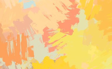 Soyut arka plan sanatı. 2D çizim. Etkileyici yağlı boya resim. Tuvalde fırça darbeleri. Modern sanat. Çok renkli arkaplan. Çağdaş sanat. İfade. Sanatsal dijital palet.