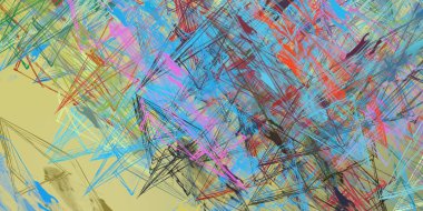 Soyut arka plan sanatı. 2D çizim. Etkileyici yağlı boya resim. Tuvalde fırça darbeleri. Modern sanat. Çok renkli arkaplan. Çağdaş sanat. İfade. Sanatsal dijital palet.