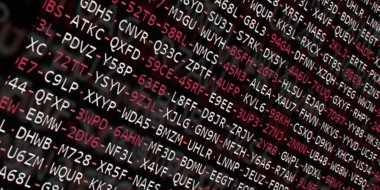 Yazılım geliştirici programlama kodu. Soyut modern sanal bilgisayar senaryosu. Masaüstü ekranında yazılım geliştirici programcının çalışması 