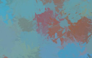 Soyut arka plan sanatı. 2D çizim. Etkileyici yağlı boya resim. Tuvalde fırça darbeleri. Modern sanat. Çok renkli arkaplan. Çağdaş sanat. İfade. Sanatsal dijital palet.