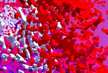 Soyut arka plan sanatı. 3 boyutlu illüstrasyon. Tuvalde fırça darbeleri. Çok renkli arkaplan. Çağdaş sanat. Sanatsal dijital palet.