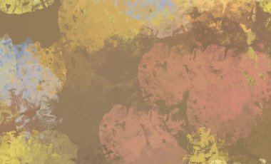 Soyut arka plan sanatı. 2D çizim. Etkileyici yağlı boya resim. Tuvalde fırça darbeleri. Modern sanat. Çok renkli arkaplan. Çağdaş sanat. İfade. Sanatsal dijital palet.