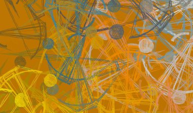 Soyut arka plan sanatı. 2D çizim. Etkileyici yağlı boya resim. Tuvalde fırça darbeleri. Modern sanat. Çok renkli arkaplan. Çağdaş sanat. İfade. Sanatsal dijital palet.