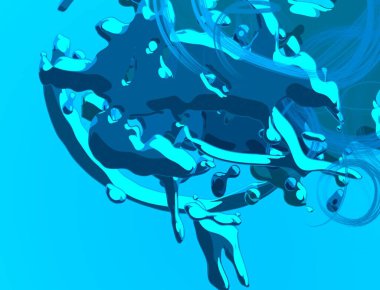 Soyut arka plan sanatı. 3 boyutlu illüstrasyon. Tuvalde fırça darbeleri. Çok renkli arkaplan. Çağdaş sanat. Sanatsal dijital palet.