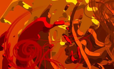 Soyut arka plan sanatı. 3 boyutlu illüstrasyon. Tuvalde fırça darbeleri. Çok renkli arkaplan. Çağdaş sanat. Sanatsal dijital palet.