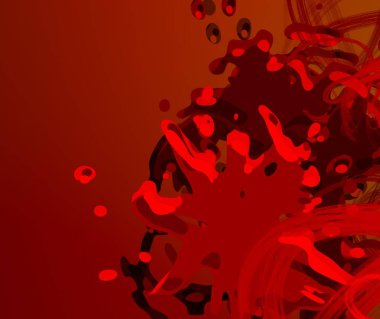 Soyut arka plan sanatı. 3 boyutlu illüstrasyon. Tuvalde fırça darbeleri. Çok renkli arkaplan. Çağdaş sanat. Sanatsal dijital palet.