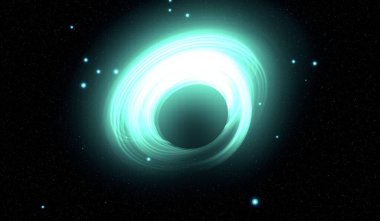 Derin uzay yıldız alanı. Evren yıldızlarla ve gezegenlerle dolu. Çok uzak bir evren çizimi.