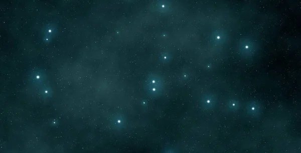 Campo Stellare Nello Spazio Profondo Universo Pieno Stelle Gas Lontano — Foto Stock