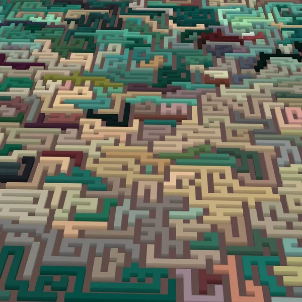 Renkli Labirent Arkaplanı Kopya Alanı Ile Illüstrasyon — Stok fotoğraf