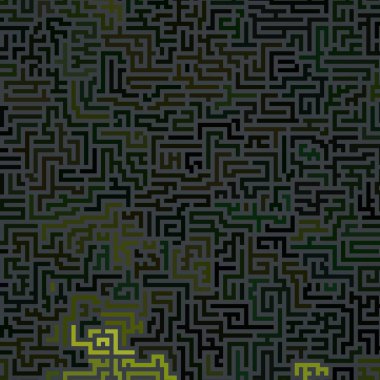 Renkli labirent arkaplanı, kopya alanı ile 3d illüstrasyon  